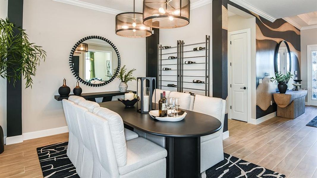 Furnished interior view inside a new home in Esplanade at Center Lake Ranch, St. Cloud (Image 24). Furnished interior view inside a new home in Esplanade at Center Lake Ranch, St. Cloud (Image 24).