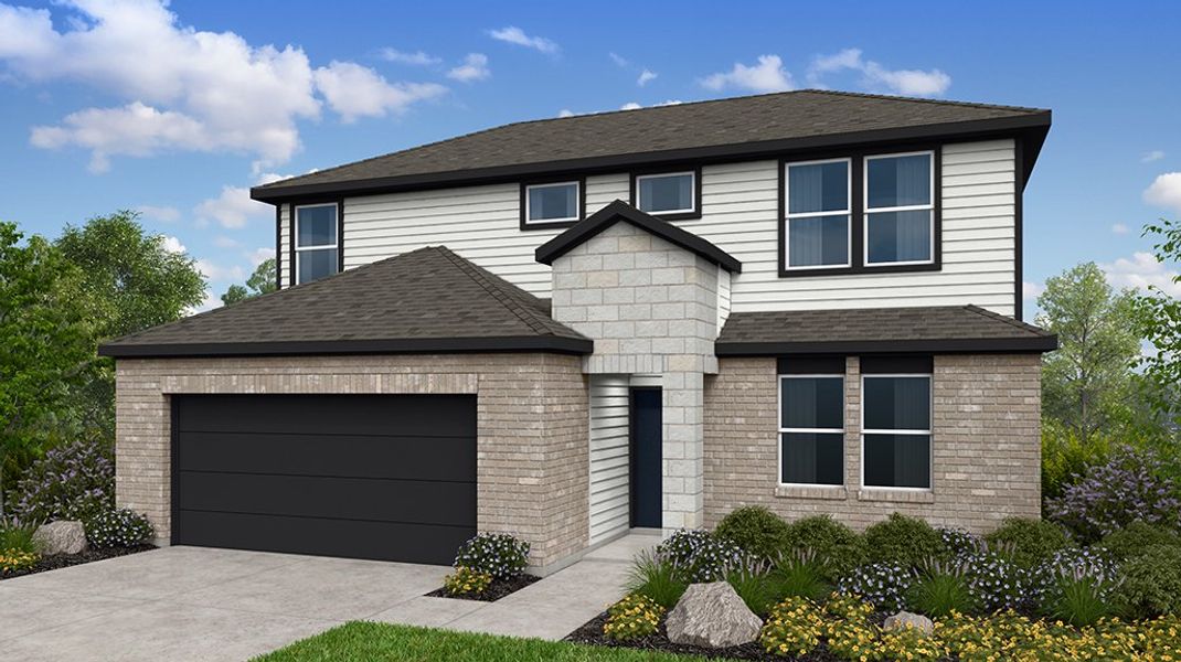 Representative exterior photo of a completed home built from the Robin by Taylor Morrison in Longview 50s, Del Valle, TX (Image 3).