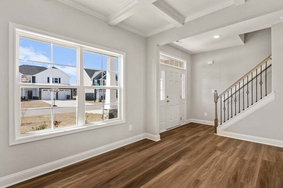 Representative unfurnished interior of a home built from the Drayton by Caviness & Cates Communities in Bartlett Manor, Youngsville (Image 65).