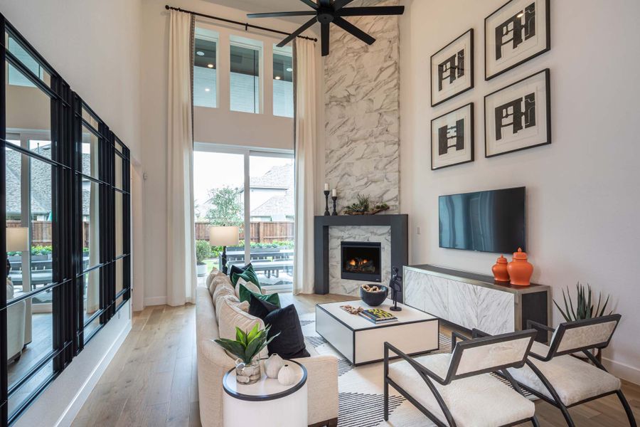 Representative Family Room - some options shown