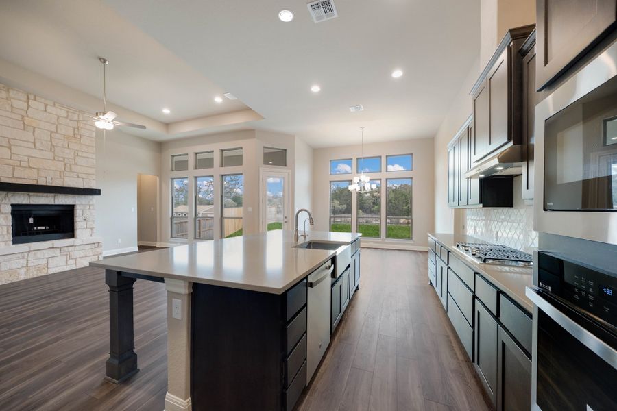 Representative furnished interior of a home built from the The Davinci by Whitestone Custom Homes in Johnson Ranch, Bulverde (Image 8).