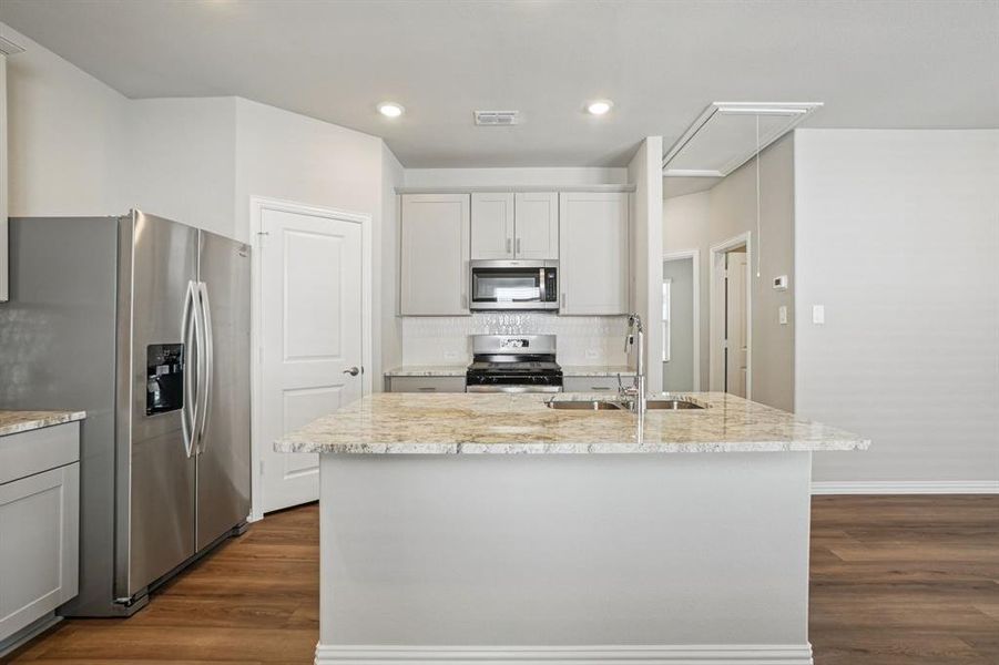 Furnished interior view inside a new home in Trails of Lavon - Spring Series, Lavon (Image 11).