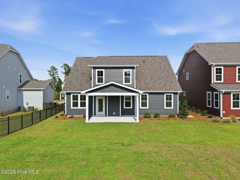 Exterior details and patio area of a home in Legacy Lakes, Aberdeen (Image 22).