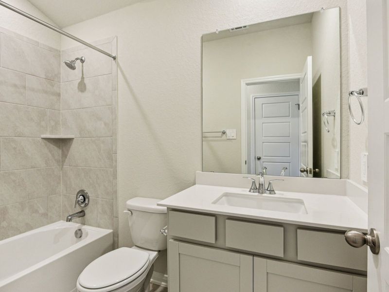 Furnished interior view inside a new home in Comanche Ridge, San Antonio (Image 10).