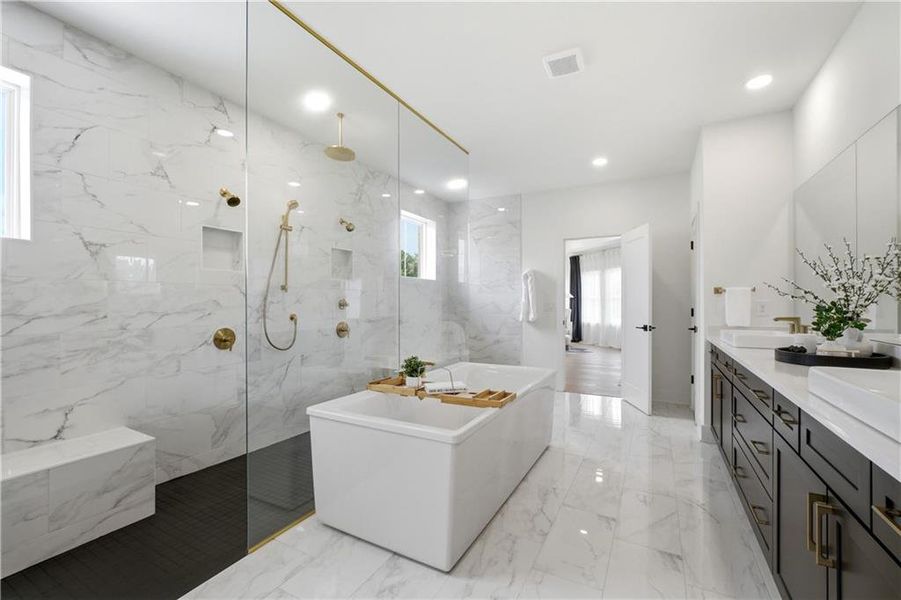 Furnished interior view inside a new home in , Alpharetta (Image 34).