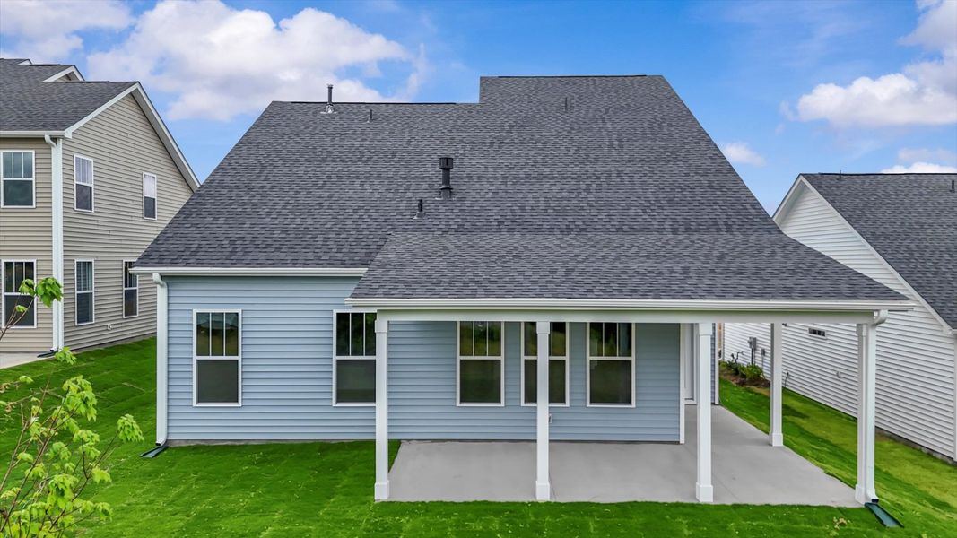 Exceptional outdoor living begins with a covered back porch in this thoughtfully designed home Exceptional outdoor living begins with a covered back porch in this thoughtfully designed home