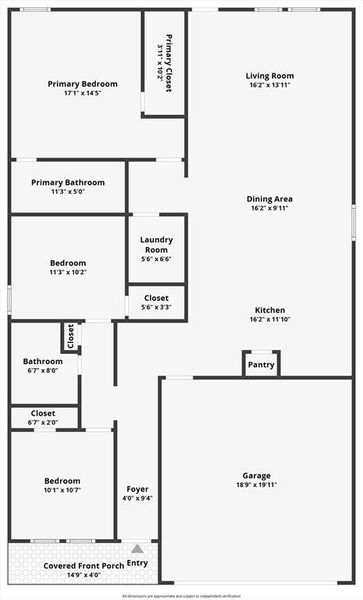 2D floor plan layout of this home in Eastland, Crandall, TX (Image 5).