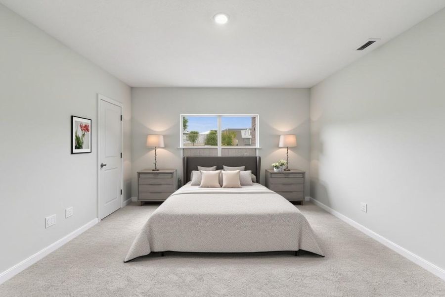 Virtually Staged Bedroom