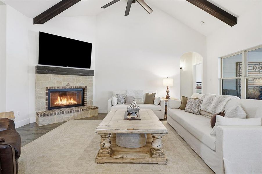 Furnished interior view inside a new home in , Springtown (Image 24).