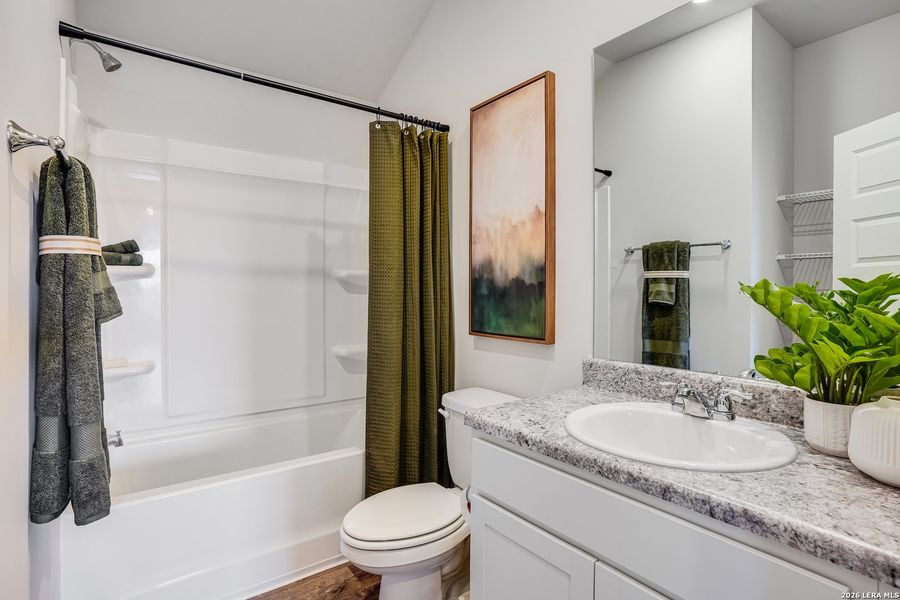 Furnished interior view inside a new home in Red Hawk Landing, San Antonio (Image 21).