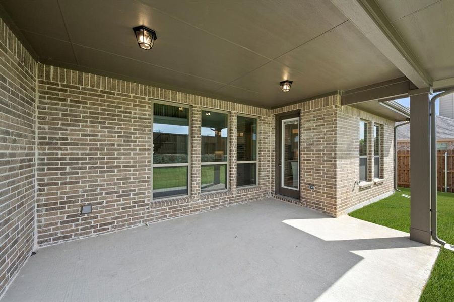 Exterior details and patio area of a home in Somerset, Mansfield (Image 3). Exterior details and patio area of a home in Somerset, Mansfield (Image 3).