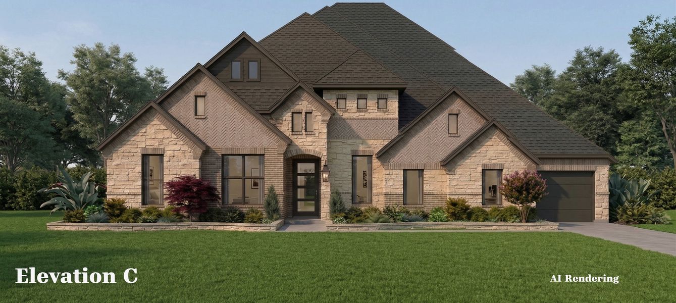 Representative exterior photo of a completed home built from the Elizabeth by Altura Homes in Talbott Estates, Howe, TX (Image 7).