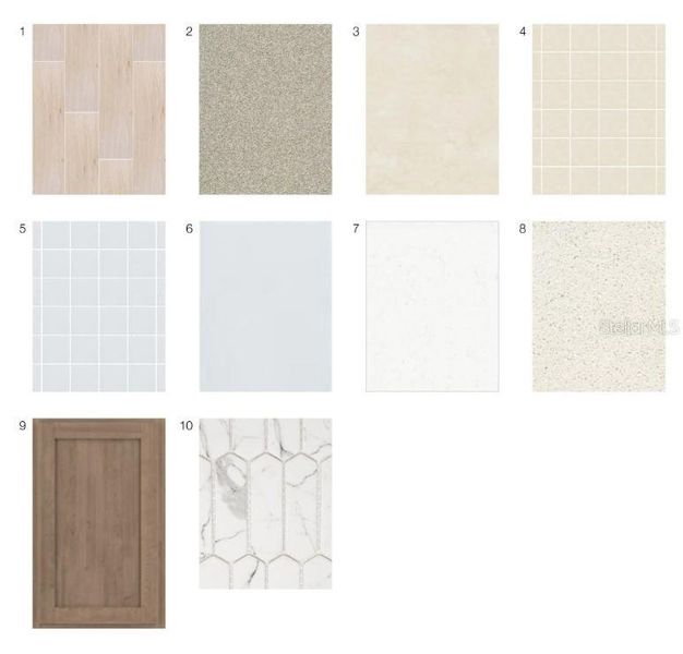 Sample of building materials used in homes in Center Lake Ranch Community Group Page, St. Cloud (Image 17).