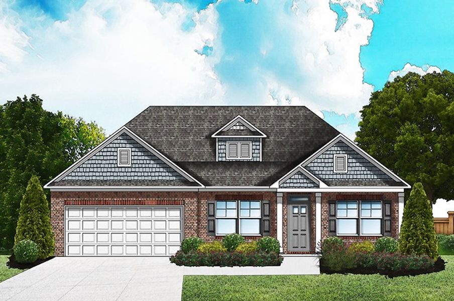 Elevation D4 - Opt. Extended Porch