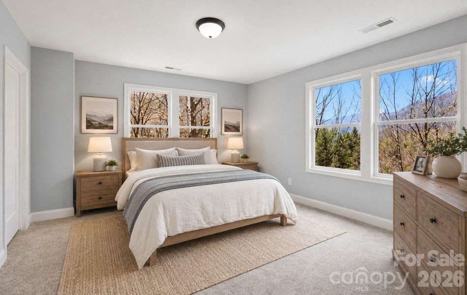 Furnished interior view inside a new home in , Maggie Valley (Image 12).