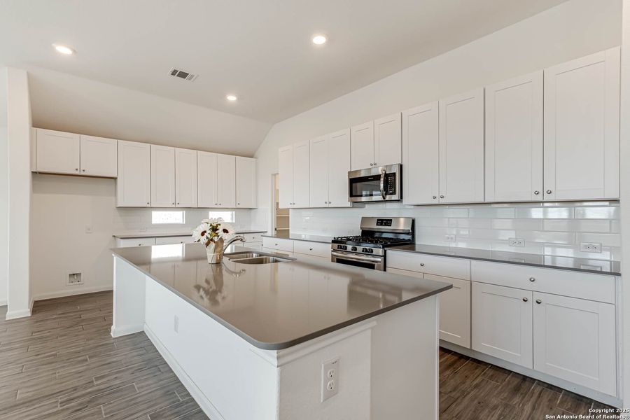 Furnished interior view inside a new home in Johnson Ranch: Brookstone II Collection, Bulverde (Image 7).