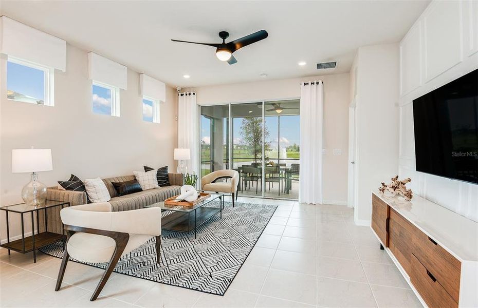 Furnished interior view inside a new home in , Parrish (Image 7).