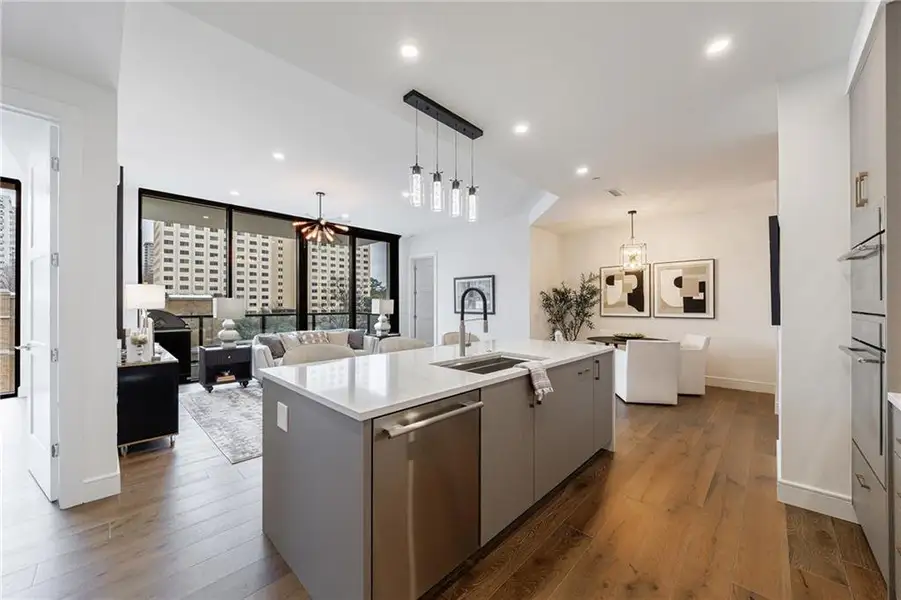 Furnished interior view inside a new home in The Dillon Buckhead, Atlanta (Image 6).
