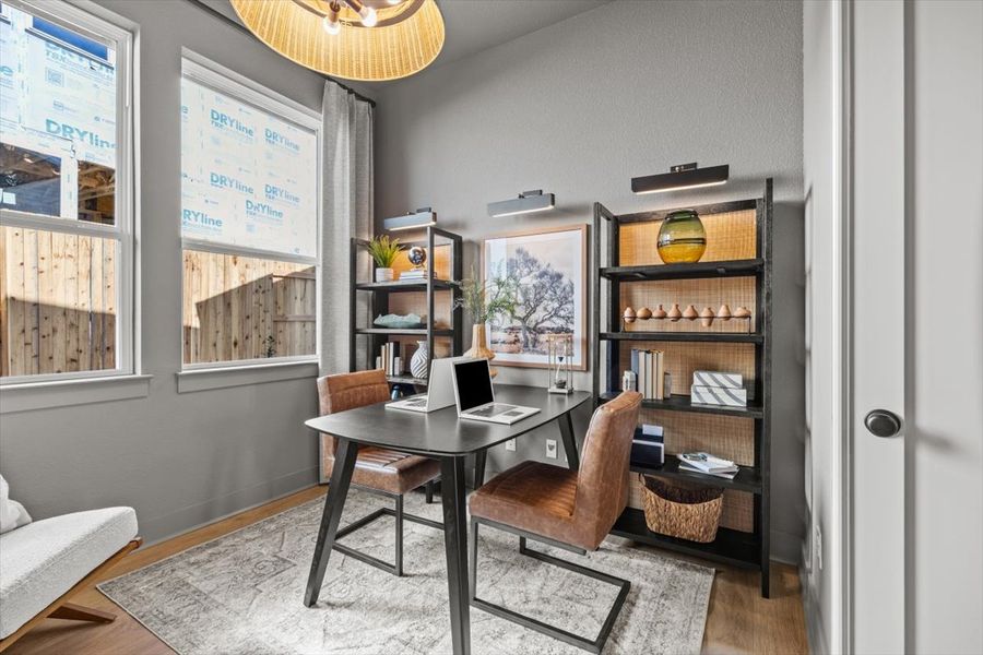 Furnished interior view inside a new home in Lariat, Liberty Hill (Image 34).