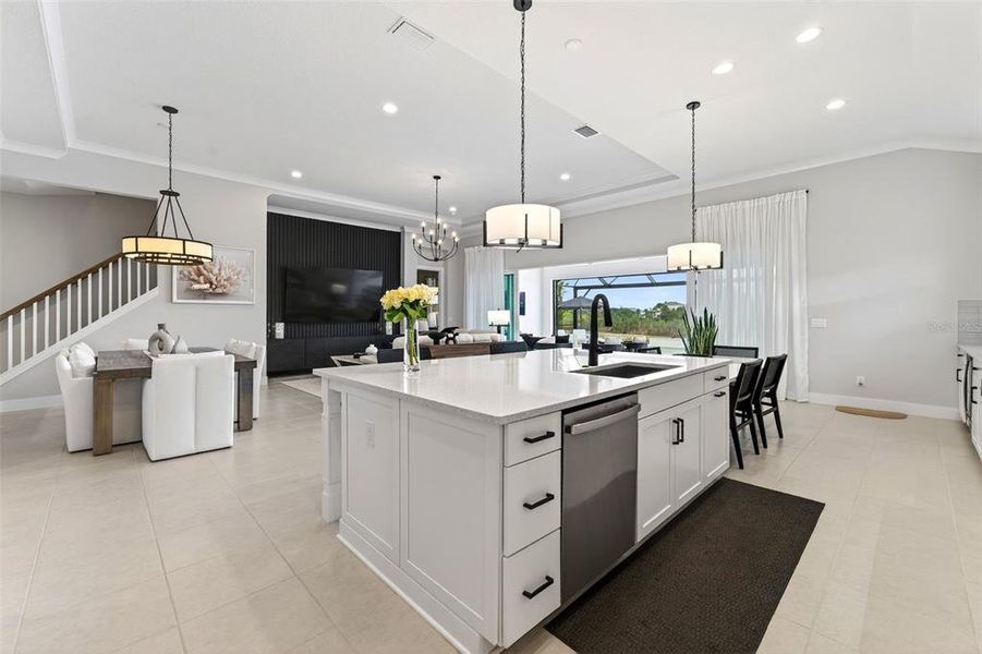 Furnished interior view inside a new home in , Venice (Image 45).