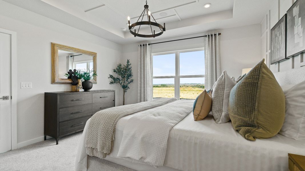 Atlantic Plan Single Story Home by DRB Homes, Primary Suite in Liberty Trace in Haines City, FL