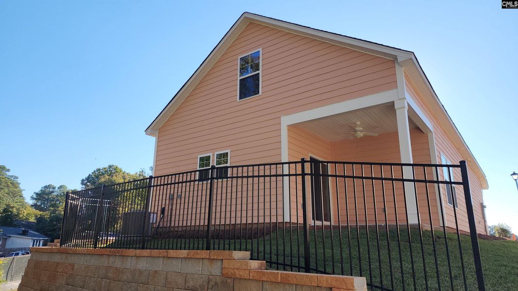 Exterior details and patio area of a home in Bickley Station, Irmo (Image 4). Exterior details and patio area of a home in Bickley Station, Irmo (Image 4).