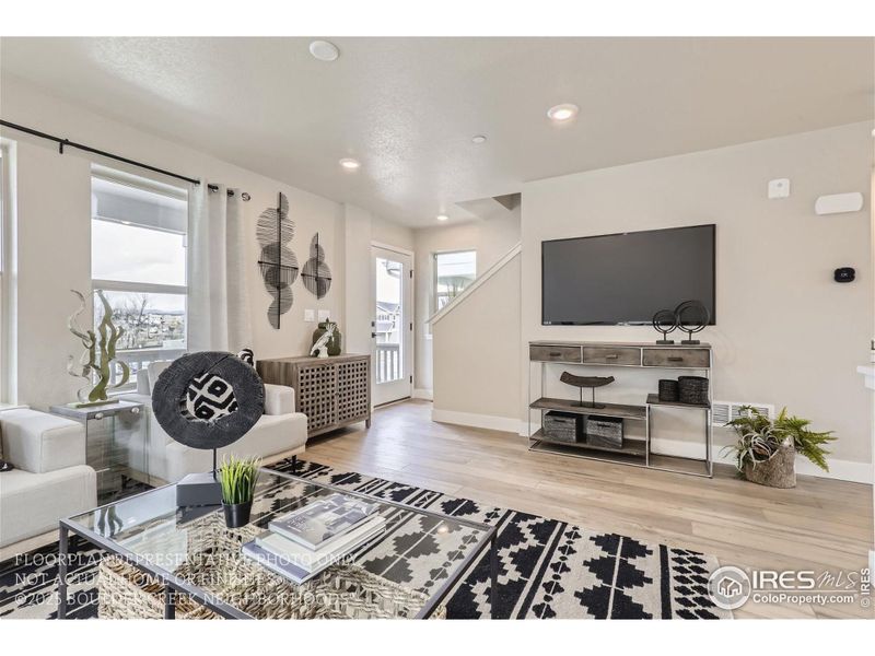 Furnished interior view inside a new home in Baseline, Broomfield (Image 16).