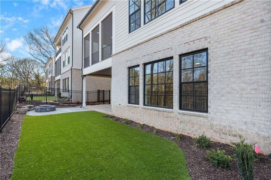 Exterior details and patio area of a home in Waterside Single Family, Peachtree Corners (Image 26).