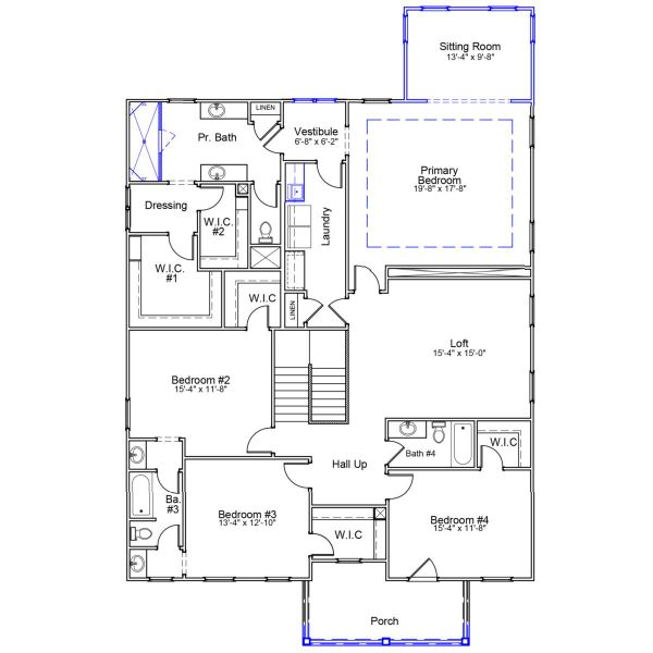 2D floor plan layout of this home in Cottages at Lake Emory, Inman, SC (Image 3). 2D floor plan layout of this home in Cottages at Lake Emory, Inman, SC (Image 3).