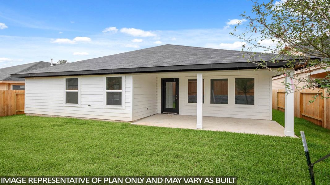 Exterior details and patio area of a home in Chapel Lakes, Montgomery (Image 2). Exterior details and patio area of a home in Chapel Lakes, Montgomery (Image 2).