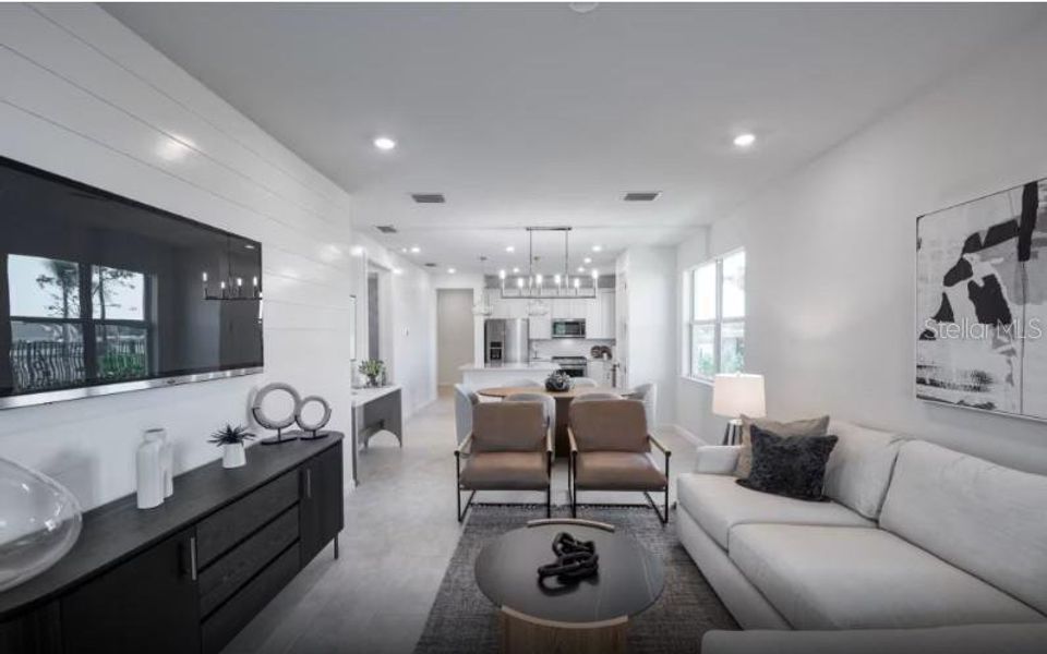 Furnished interior view inside a new home in Shores at Stillwater, Englewood (Image 11). Furnished interior view inside a new home in Shores at Stillwater, Englewood (Image 11).