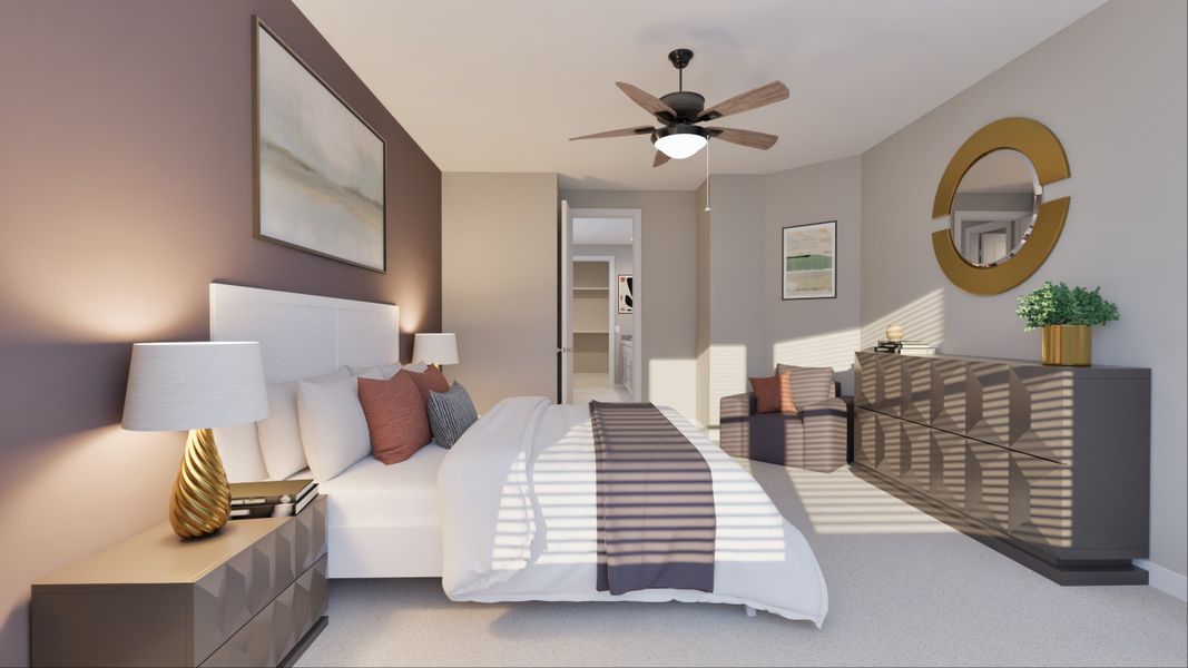 Representative furnished interior of a home built from the Driftwood by Tricoast Homes in Sunterra 40, Katy (Image 19). Representative furnished interior of a home built from the Driftwood by Tricoast Homes in Sunterra 40, Katy (Image 19).