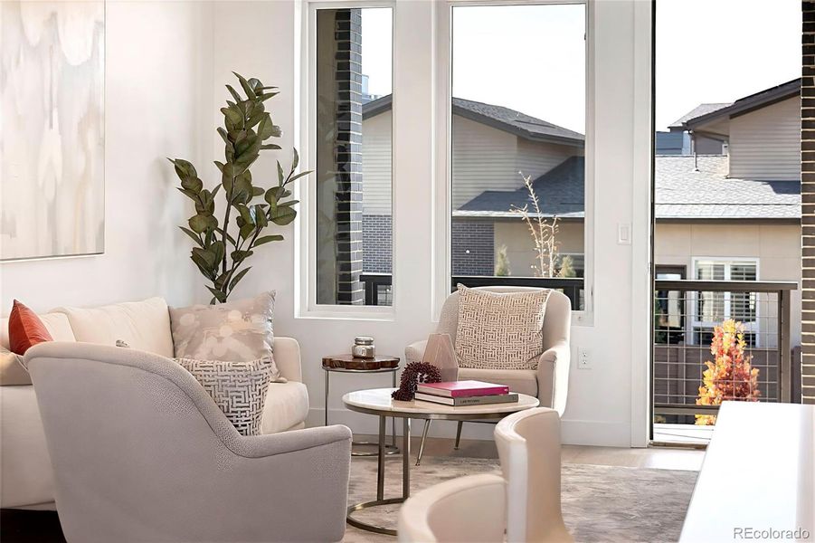Furnished interior view inside a new home in , Denver (Image 3).