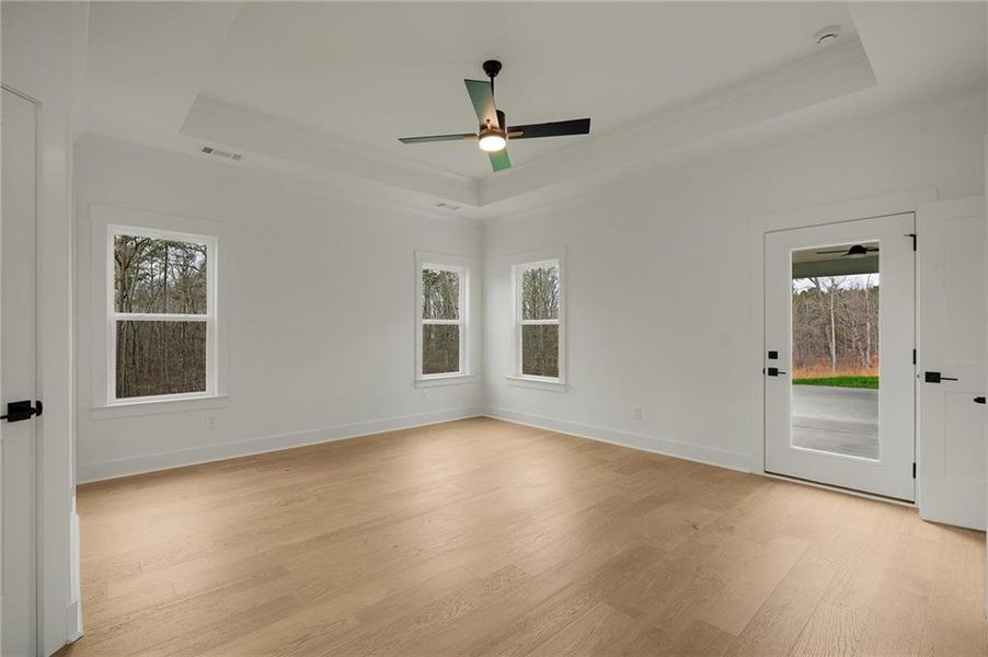 Spacious, unfurnished interior of a new home in , White (Image 39).