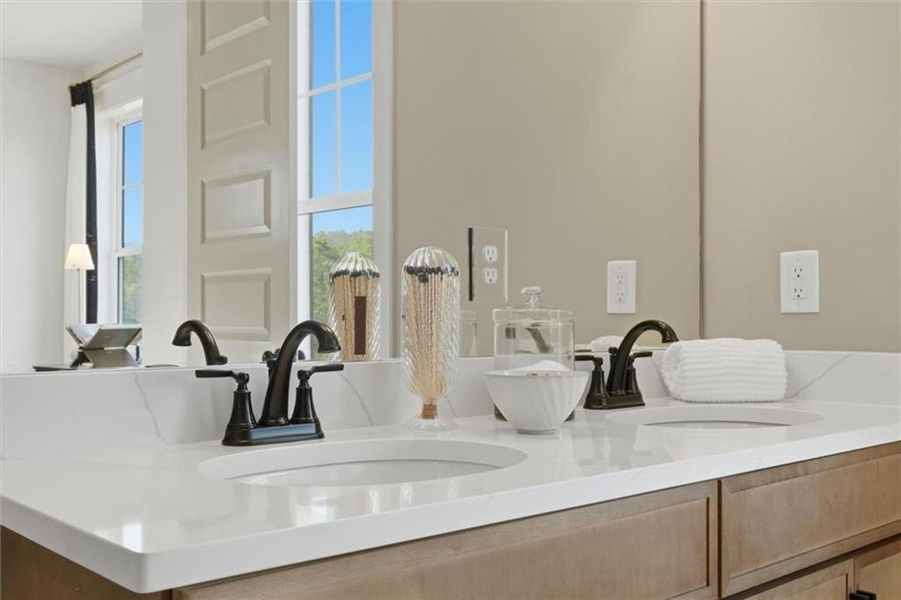 Close-up of interior finishes inside a home in The Eighteen, Atlanta (Image 19).