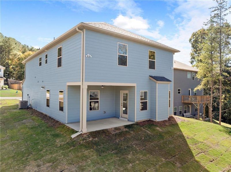 Exterior details and patio area of a home in Magnolia Villas, Cornelia (Image 4).