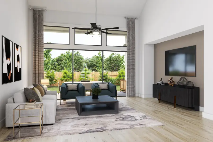 Furnished interior view inside a new home in Azalea Trails, Houston (Image 7). Furnished interior view inside a new home in Azalea Trails, Houston (Image 7).
