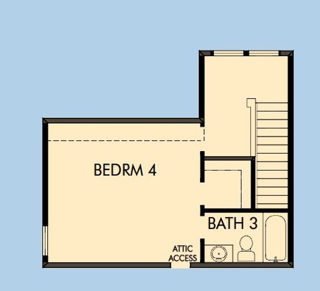 2D floor plan layout for the The Timmons by David Weekley Homes in Crosscreek Walk  – Courtyard, Charleston, SC (Image 2).