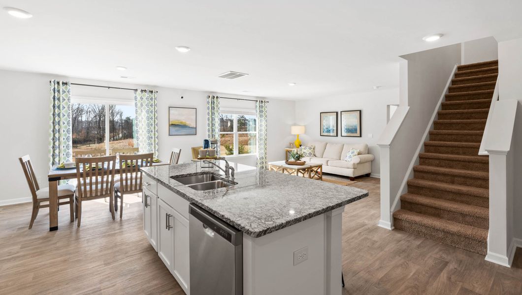 Representative furnished interior of a home built from the Hayden by D.R. Horton in Lightwood Cottages, Moore (Image 13).