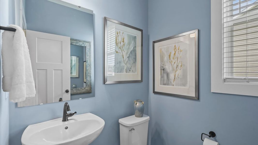 Powder Room of The Drayton Design by DRB Homes