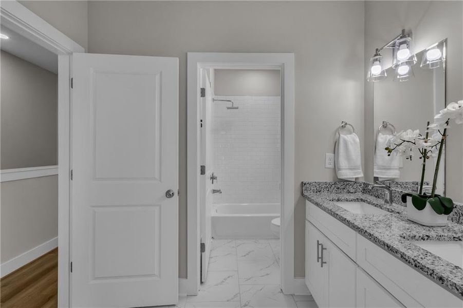 Furnished interior view inside a new home in , Atlanta (Image 9).