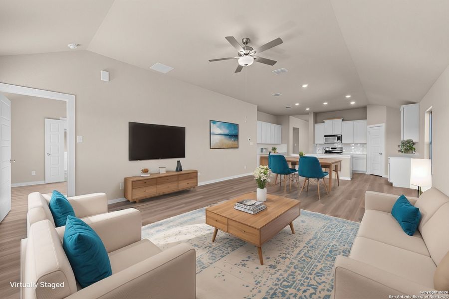 Furnished interior view inside a new home in Cinco Lakes, San Antonio (Image 11).