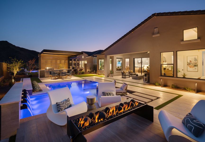 Representative exterior details of a home built from the The Montura by David Weekley Homes in Overlook at Verrado Regent Hills, Buckeye (Image 3).