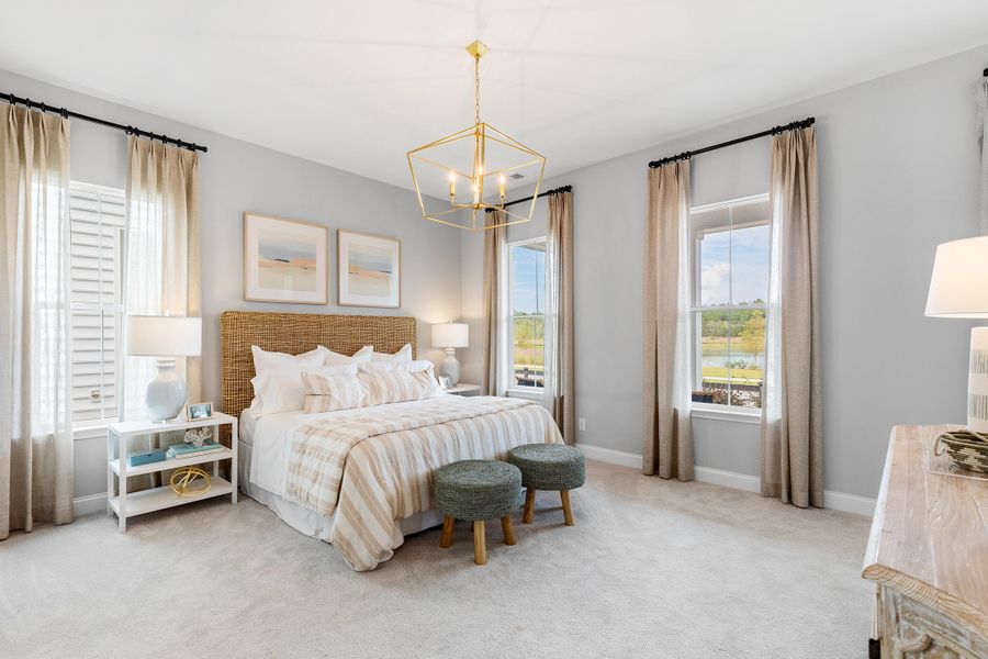 Furnished interior view inside a new home in , Summerville (Image 12).