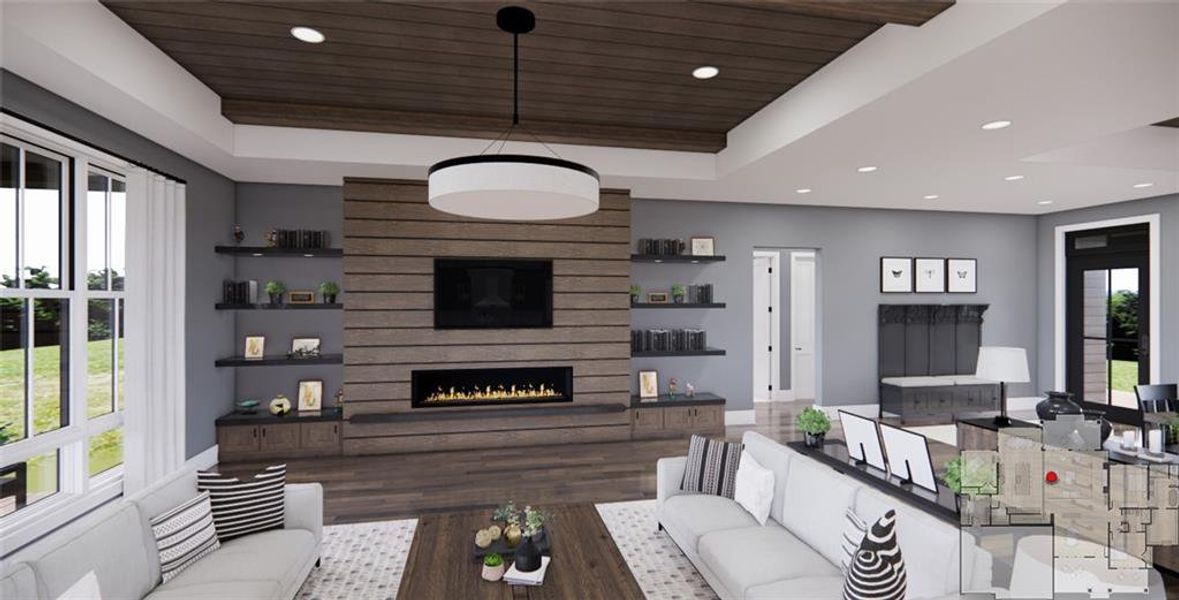 Furnished interior view inside a new home in , Ellijay (Image 17).