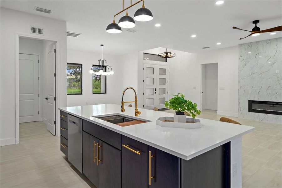 Furnished interior view inside a new home in , New Port Richey (Image 13).