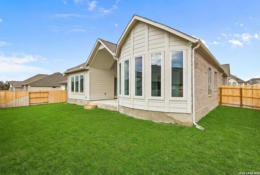 Exterior details and patio area of a home in Buffalo Crossing, Cibolo (Image 3).
