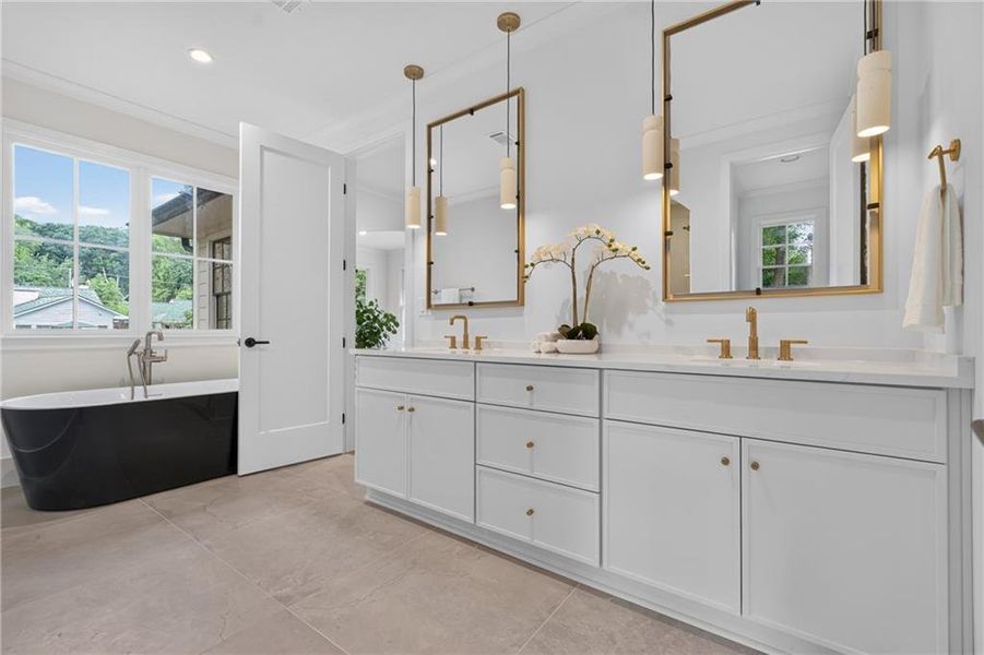 Furnished interior view inside a new home in , Atlanta (Image 8).