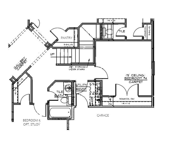 2D floor plan layout for the The Cheyenne by Whitestone Custom Homes in Johnson Ranch, Bulverde, TX (Image 10).