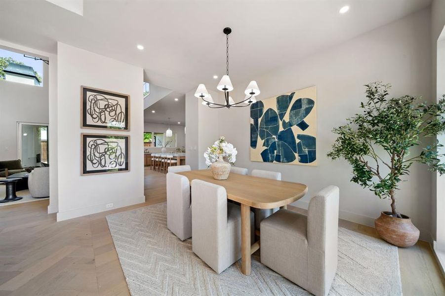 Furnished interior view inside a new home in , Dallas (Image 5).